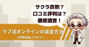 ラブ活オンラインは詐欺?LINE出会い系の手口と返金方法を解説