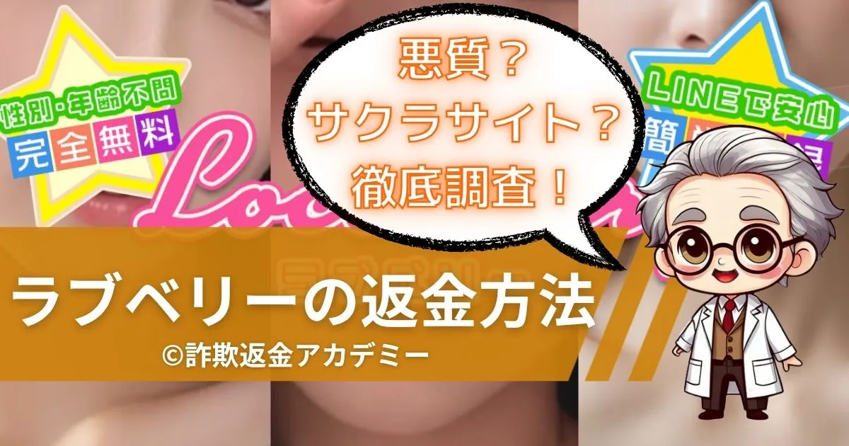 LINE出会い系サイトLove Berry(ラブベリー)は詐欺?サクラの実態と返金対応を解説