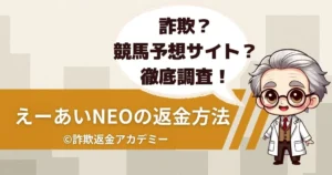 競馬予想サイト「えーあいNEO」は詐欺?返金の可能性と相談方法を解説